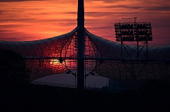 Sonnenuntergang in Mnchen