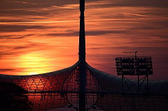 Sonnenuntergang in Mnchen