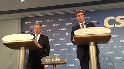 PK mit CSU-Vorsitzende Dr. Markus Sder und BDI-Prsident Prof. Dieter Kempf - Mnchen am 25.02.2019